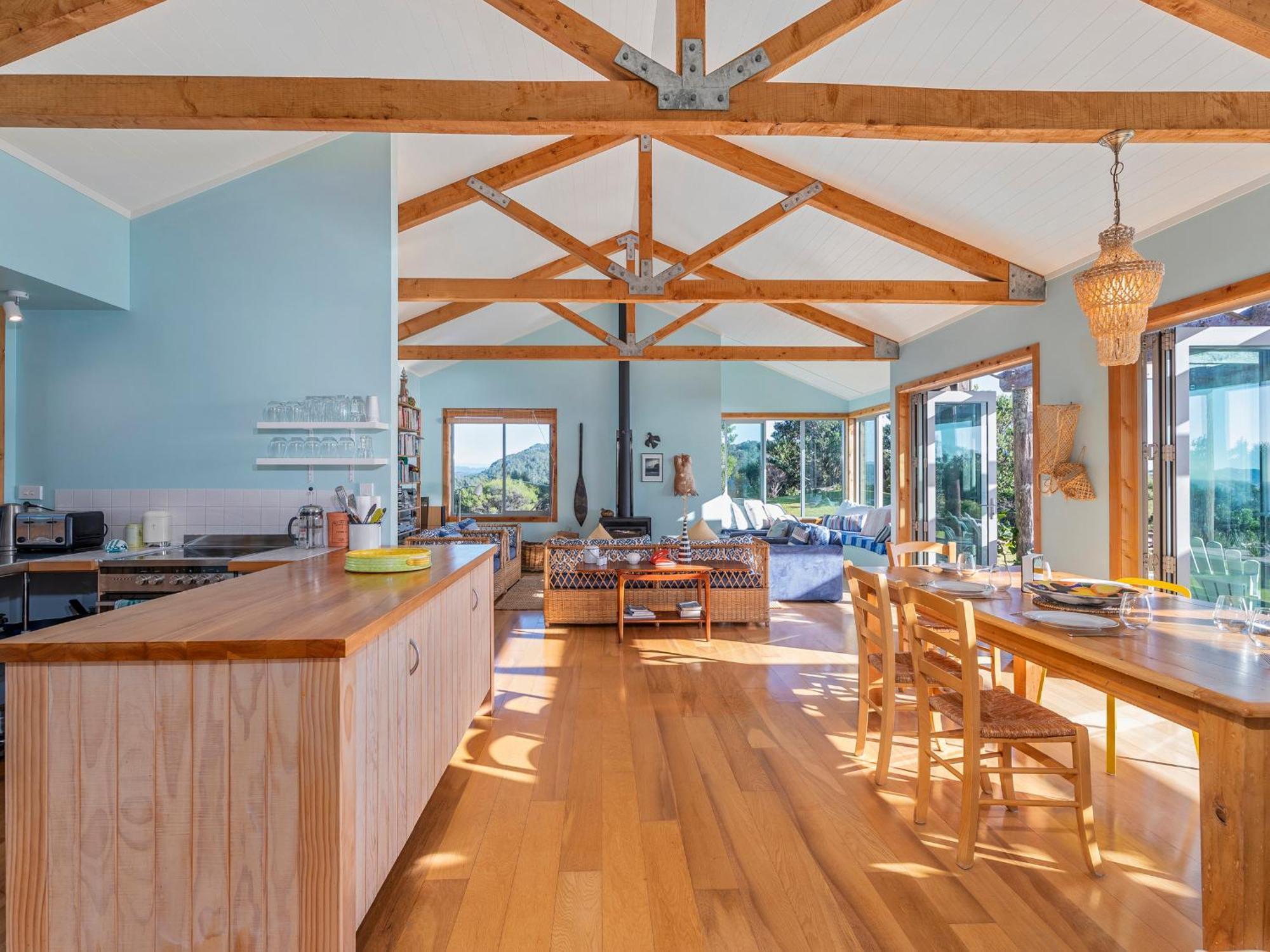 The Grandstand - Hahei Holiday Home Eksteriør billede